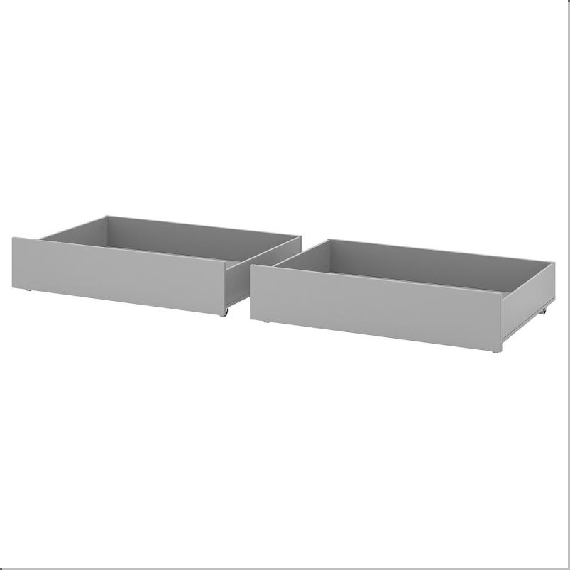GULLABERG グラベリ ベッド下収納ボックス2個セット - グレー 200 cm