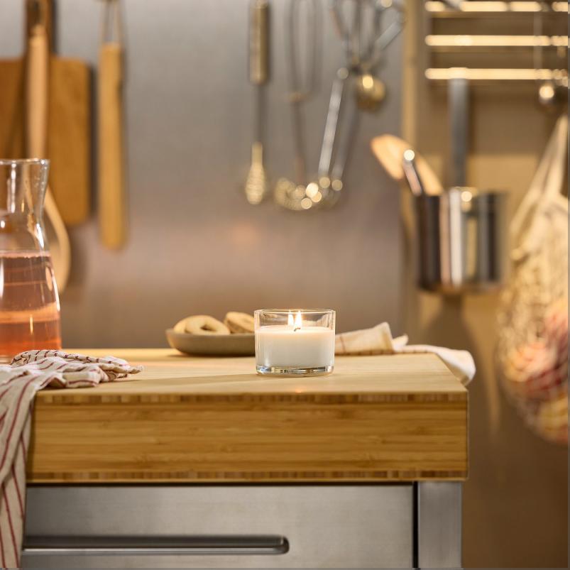 LOTSFÅGEL ロッツフォーゲル アロマキャンドル グラス入り - バニラ ペールベージュ 20 時間