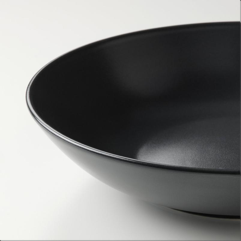 FARGKLAR フェルグクラー 深皿 - マット ダークグレー 19cm