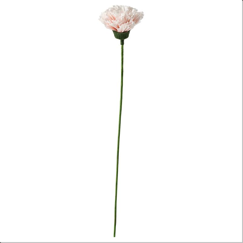 GULDSPETT グルドスペット 造花 - 紙/カーネーション ホワイト 40cm