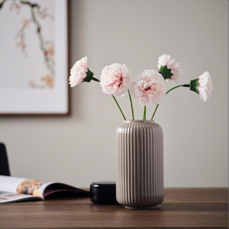 GULDSPETT グルドスペット 造花 - 紙/カーネーション ホワイト 40cm