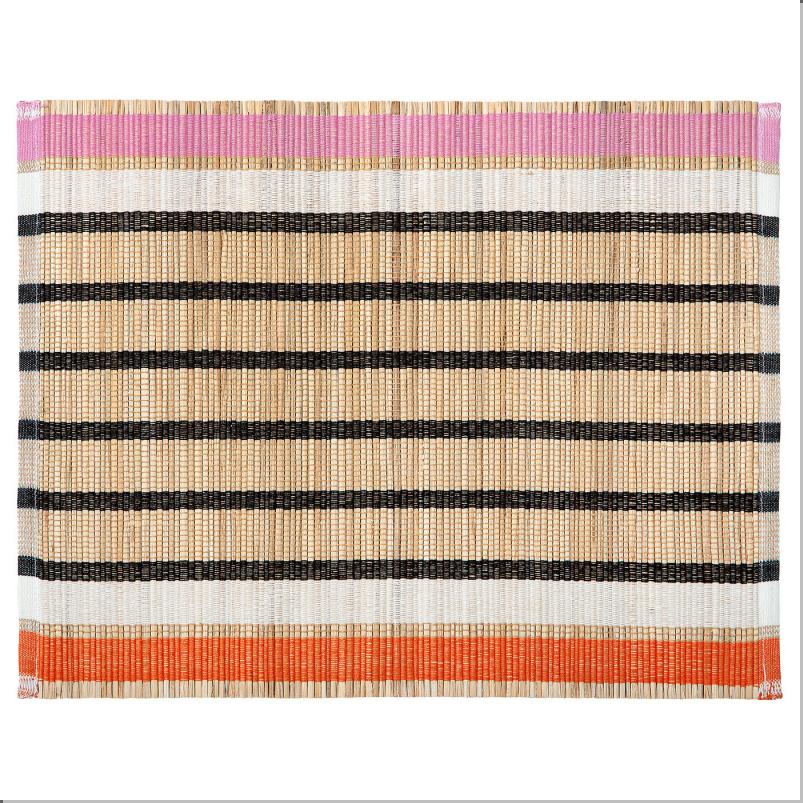 MAVINN メーヴィン ランチョンマット - バナナ繊維/ストライプ模様 35x45cm