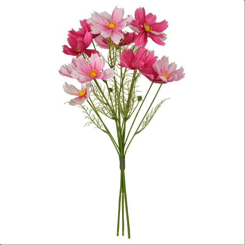 SMYCKA スミッカ 造花のブーケ - 室内/屋外用/コスモス ピンク 50cm