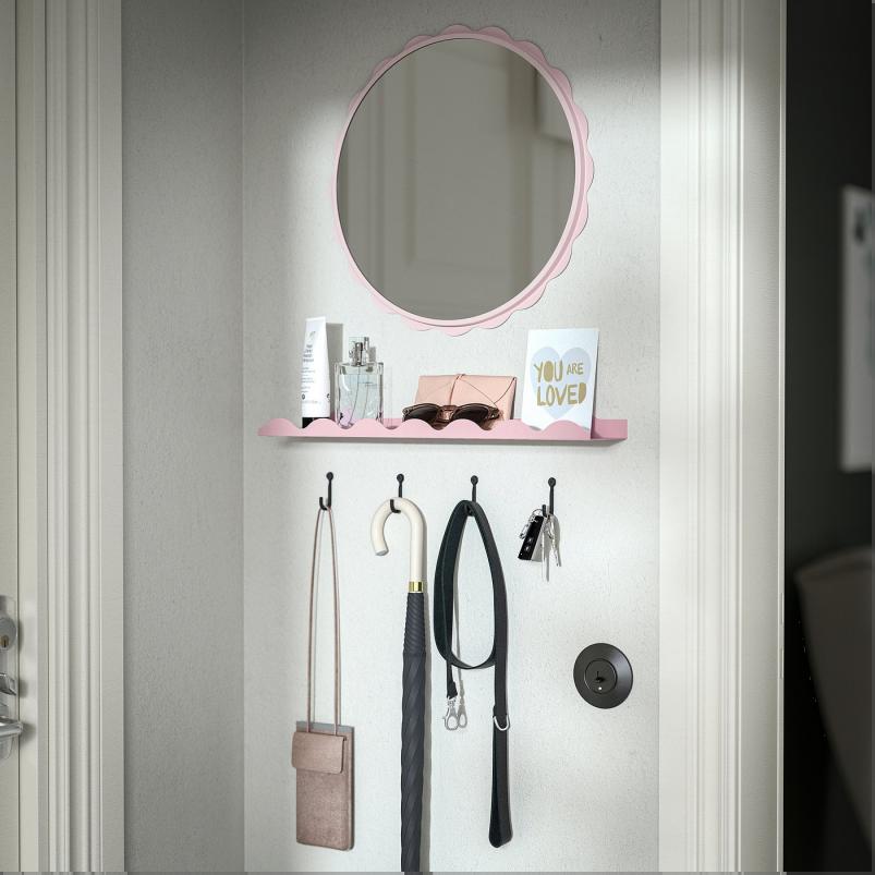 DAGGKAPRIFOL ダッグカプリフォール ミラー - ライトピンク 40cm