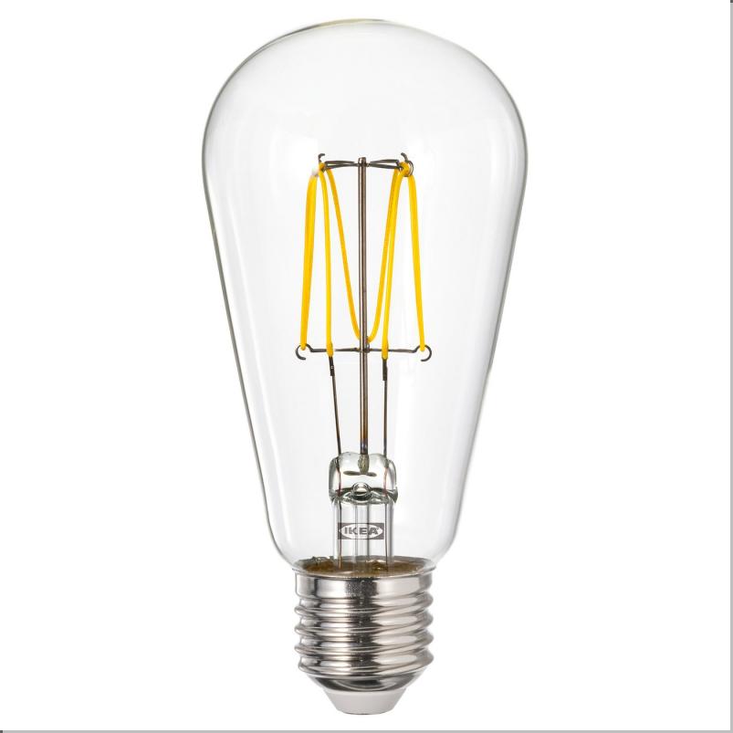 LUNNOM ルッノム LED電球 E26 150ルーメン - しずく形 クリア