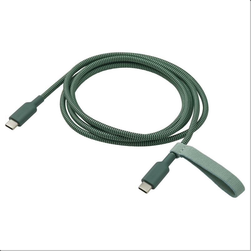 LILLHULT リルフルト USB-C - USB-C - ディープグリーン 1.5m