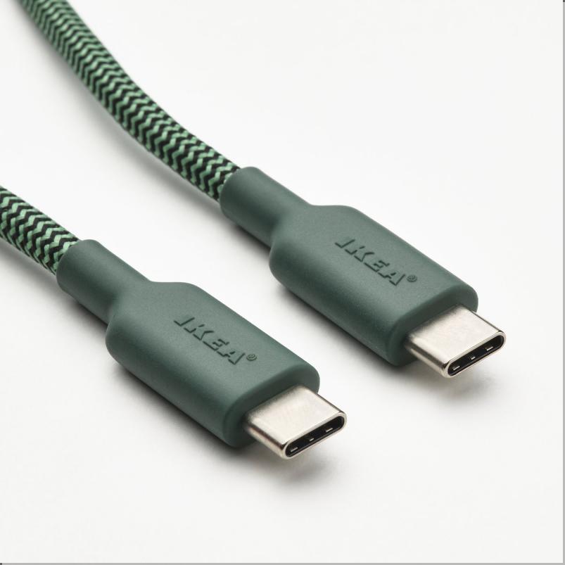 LILLHULT リルフルト USB-C - USB-C - ディープグリーン 1.5m
