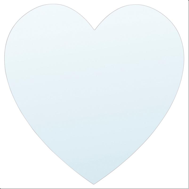 HOLMOARNA ホルムオーアルナ ミラー - ハート形 27x27cm