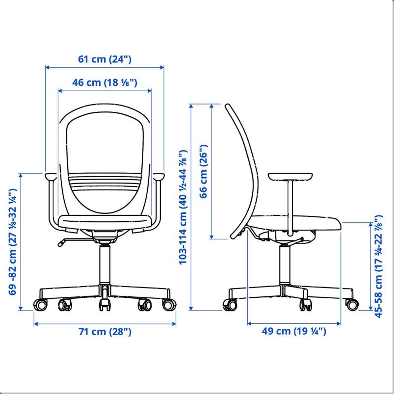 FLINTAN フリンタン オフィスチェア アームレスト付き - ベージュ