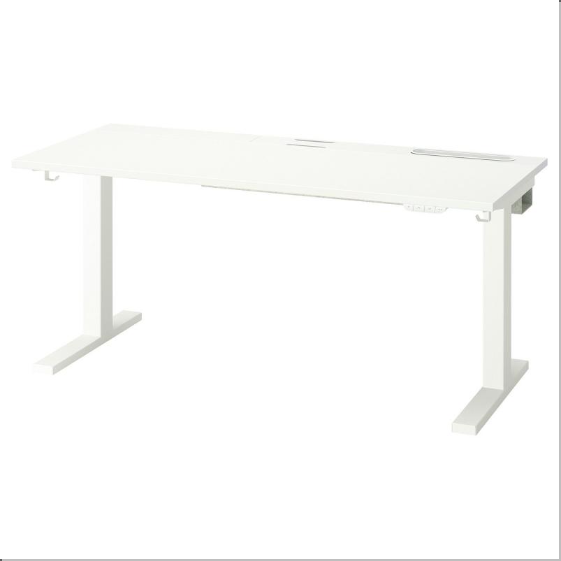 MITTZON ミッツォーン デスク 昇降式 - 100V ホワイト 140x60cm