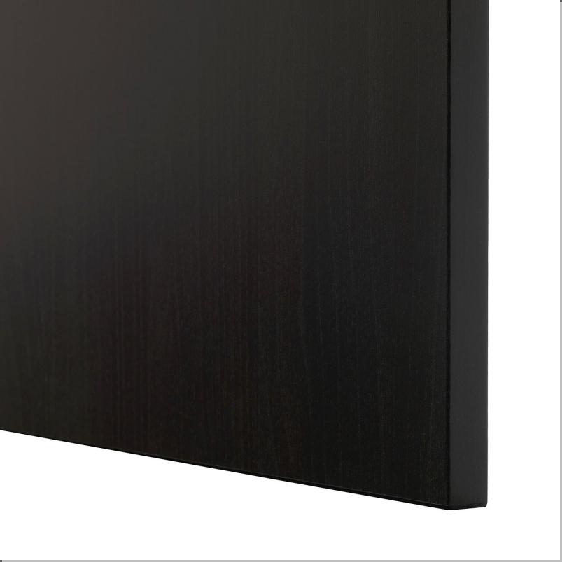 BESTA ベストー テレビ台 扉付き - ブラックブラウン/ラップヴィーケン ブラックブラウン 240x42x38cm