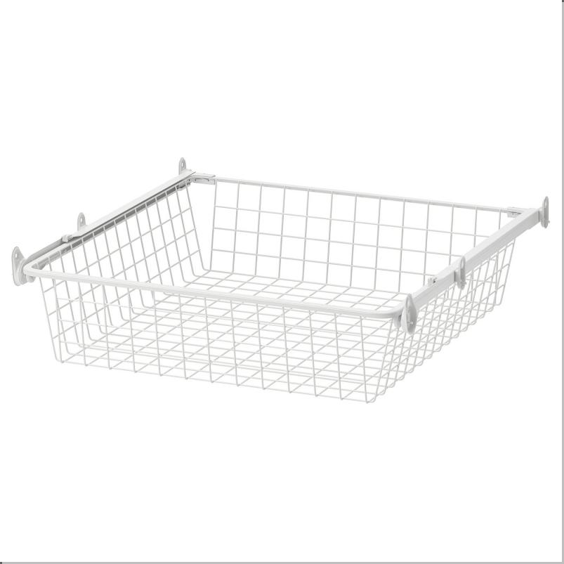 ALTARLIDEN アールタルリデン ワイヤーバスケット 引き出しレール付き - ホワイト 60x62cm