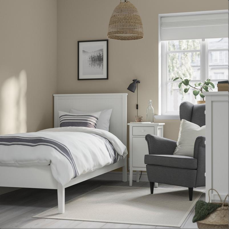 GULLABERG グラベリ ベッドルーム家具2点セット - ホワイト 90x200cm