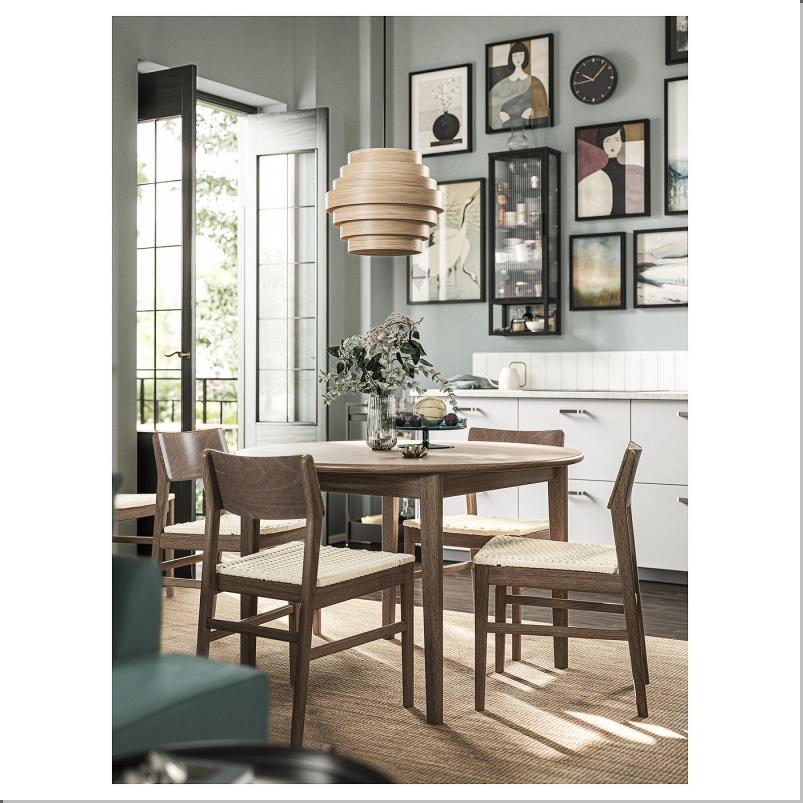 DYKARKLOCKA デュカルクロッカ / HAVSDJUP ハーヴスユープ ペンダントランプ - ホワイトステインオーク材突き板/ブラック 40cm