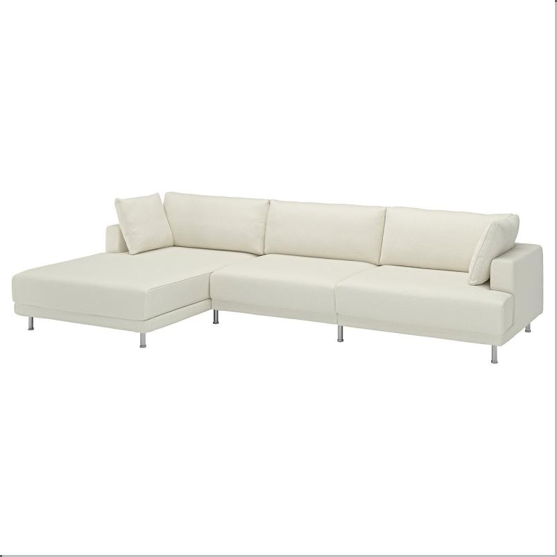 UPPAKRA ウッポークラ 4.5人掛けモジュールソファ - 寝椅子付き 左/アクスヴァラ オフホワイト