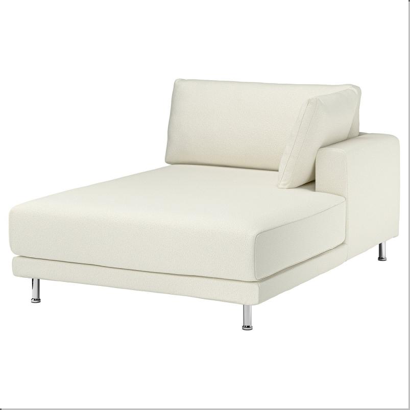 UPPAKRA ウッポークラ 寝椅子モジュール - アームレスト付き 右/アクスヴァラ オフホワイト